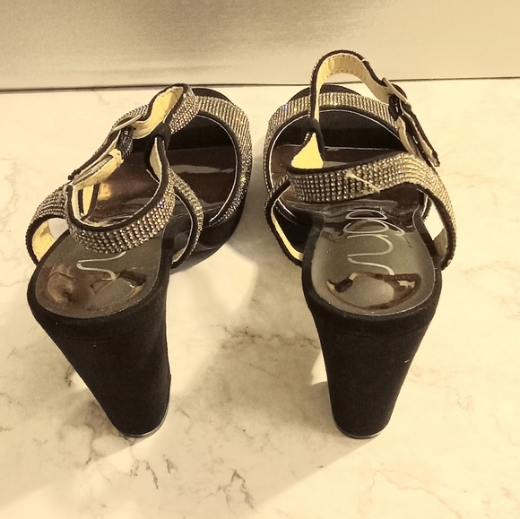Sugar Women's Prisila High Heel Sandals Black Size 7 1/2 - Picture 12 of 13